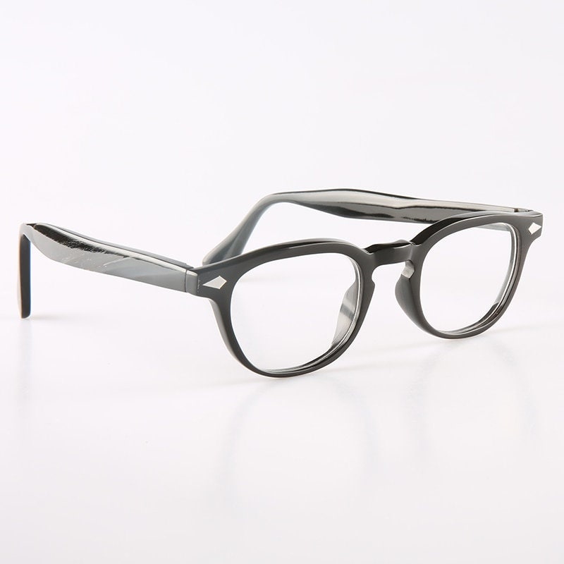 Genuine Natural Horn Handmade Glasses Frames -  Piano Black - Wayfarer Rivets style - Men - Women - 100% Genuine Bull horn