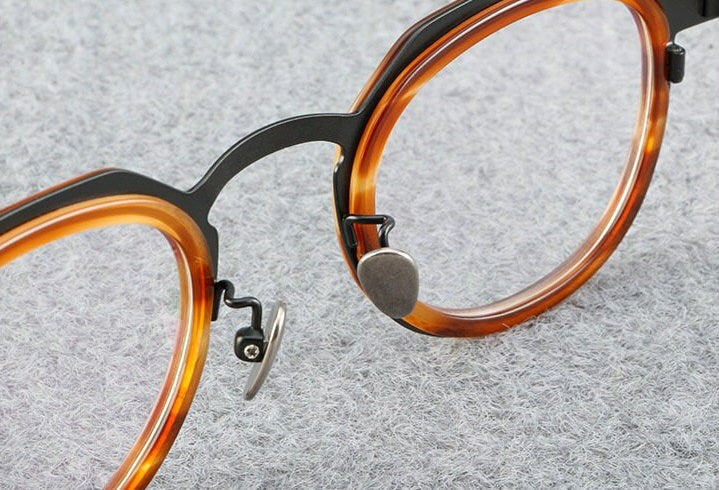 Vintage Japanese style Lightweight Acetate Glasses Frames - Prescription lenses - Unisex Glasses Retro