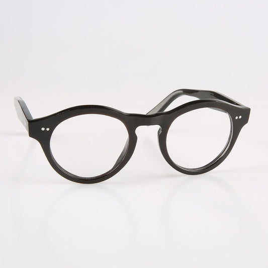 Genuine Natural Buffalo Horn Handmade Glasses Frames - Piano Black Buffalo Horn - 2 Rivets- Men - Women - 100% Genuine Bull Horn