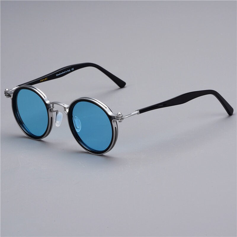 Vintage style Lightweight Round Acetate Classic Handmade Frames Sunglasses