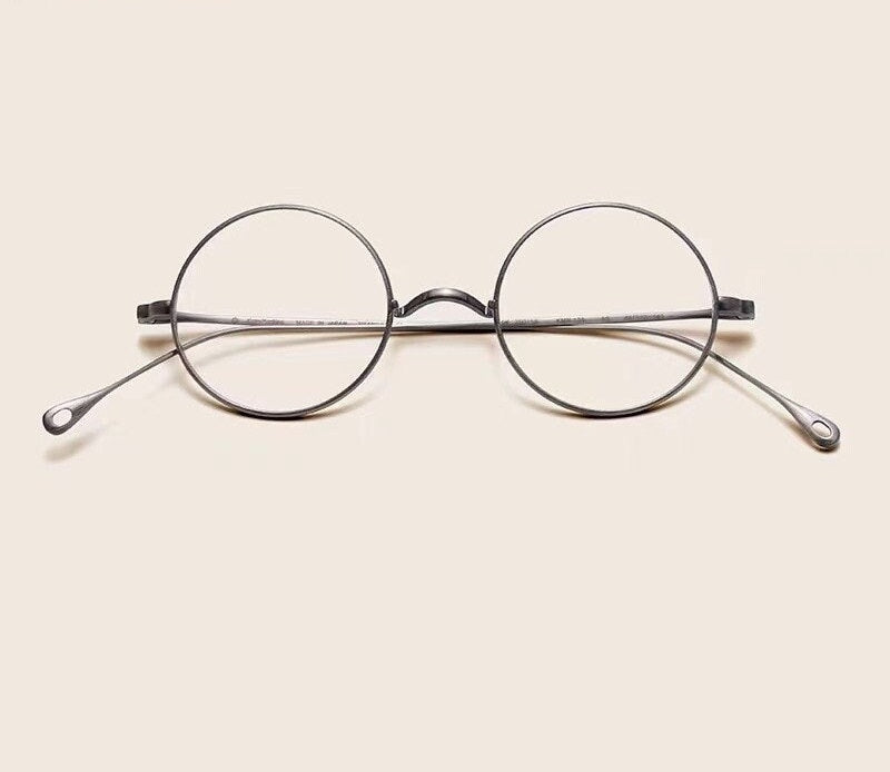 Retro Japanese style Small Lightweight Titanium Round Glasses - Lennon Glasses - Prescription lenses - Mens Glasses Retro