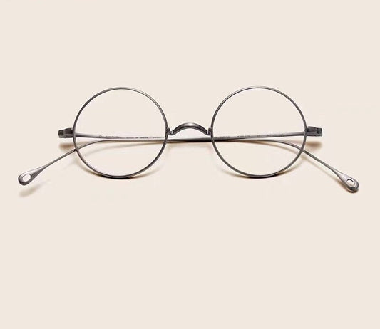 Retro Japanese style Small Lightweight Titanium Round Glasses - Lennon Glasses - Prescription lenses - Mens Glasses Retro