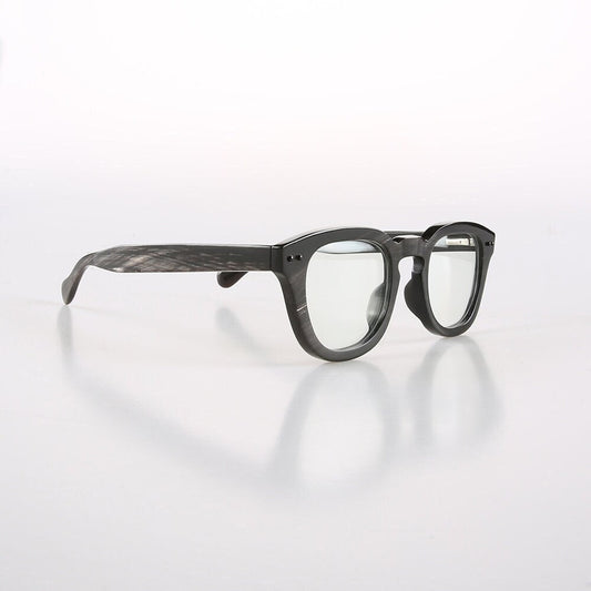 Genuine Natural Buffalo Horn Handmade Black Rivets Glasses Frames - Men - Women - 100% Genuine Bull Horn