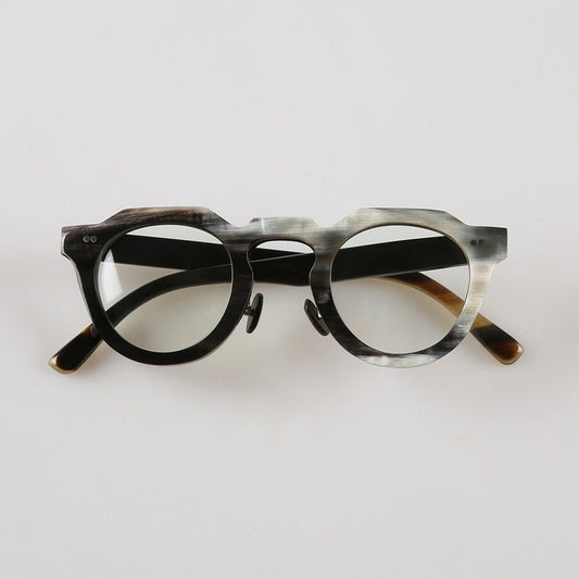 Genuine Natural Horn Handmade Glasses Frames - Rivets- Men - Women - 100% Genuine Horn - Hand Carved