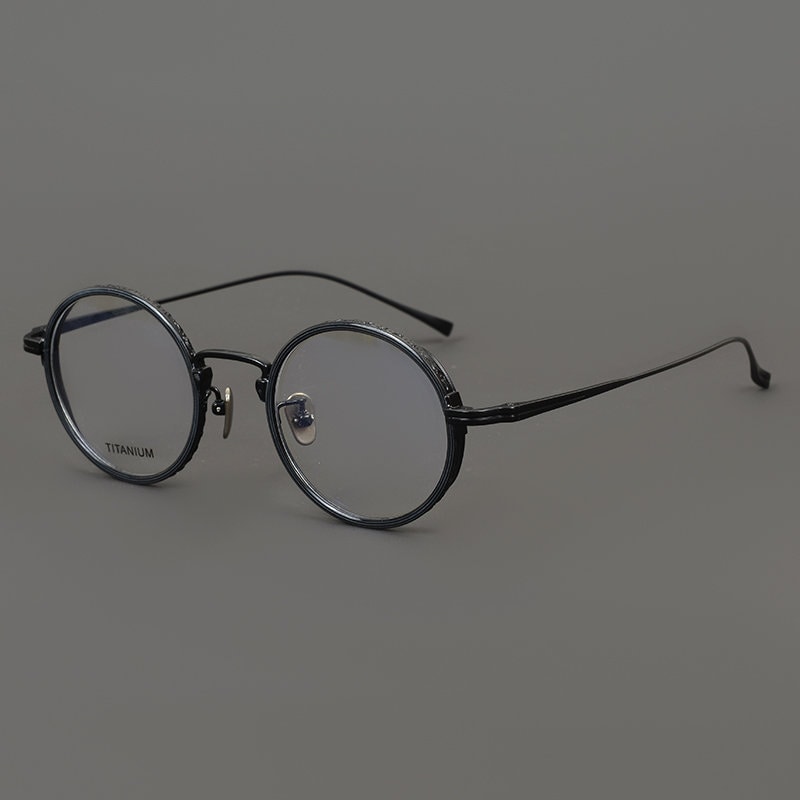 Retro Japanese style Lightweight Oval Titanium Glasses - Different Colors -  Prescription lenses - Mens Glasses Retro