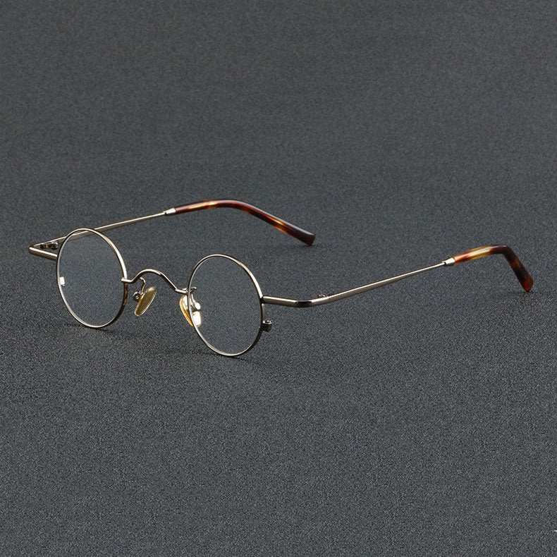 Retro Japanese style Lightweight Small Round Titanium Glasses - Different Colors -  Prescription lenses - Mens Glasses Retro