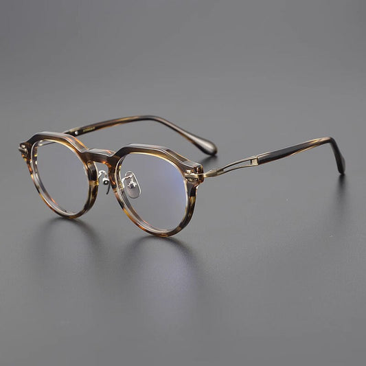 Vintage Japanese style Titanium Acetate Classic Handmade Frames Glasses - Different Colors -  Prescription lenses -