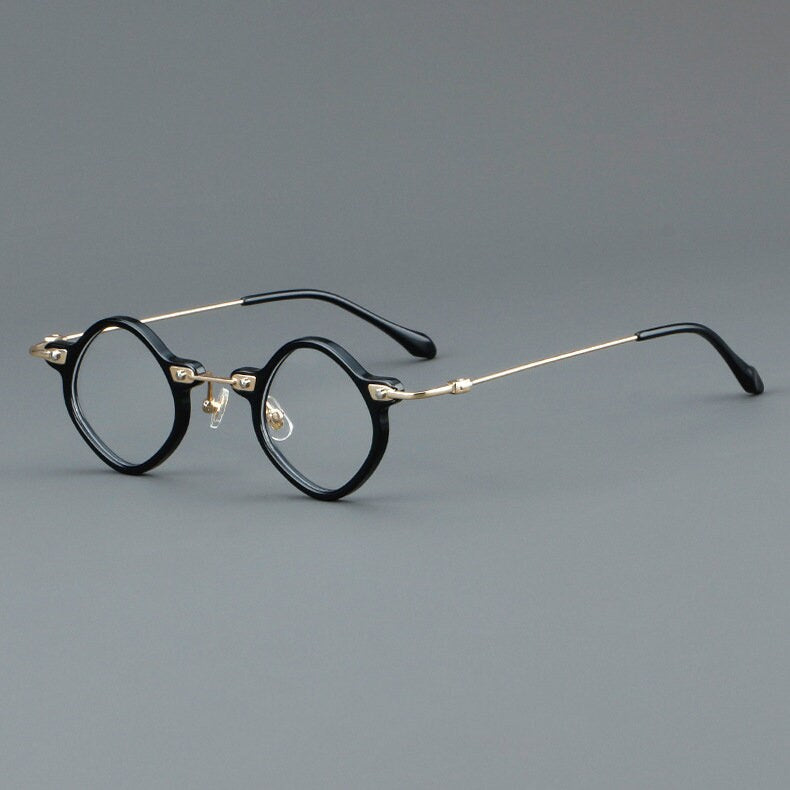 Vintage Style Classic Small Irregular Glasses Acetate Spectacles - Japanese Style - Nose Pads - Reading Glasses