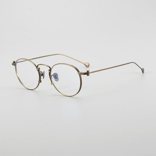 Retro Japanese style Lightweight Classic Round Titanium Glasses - Different Colors -  Prescription lenses - Mens Glasses Retro