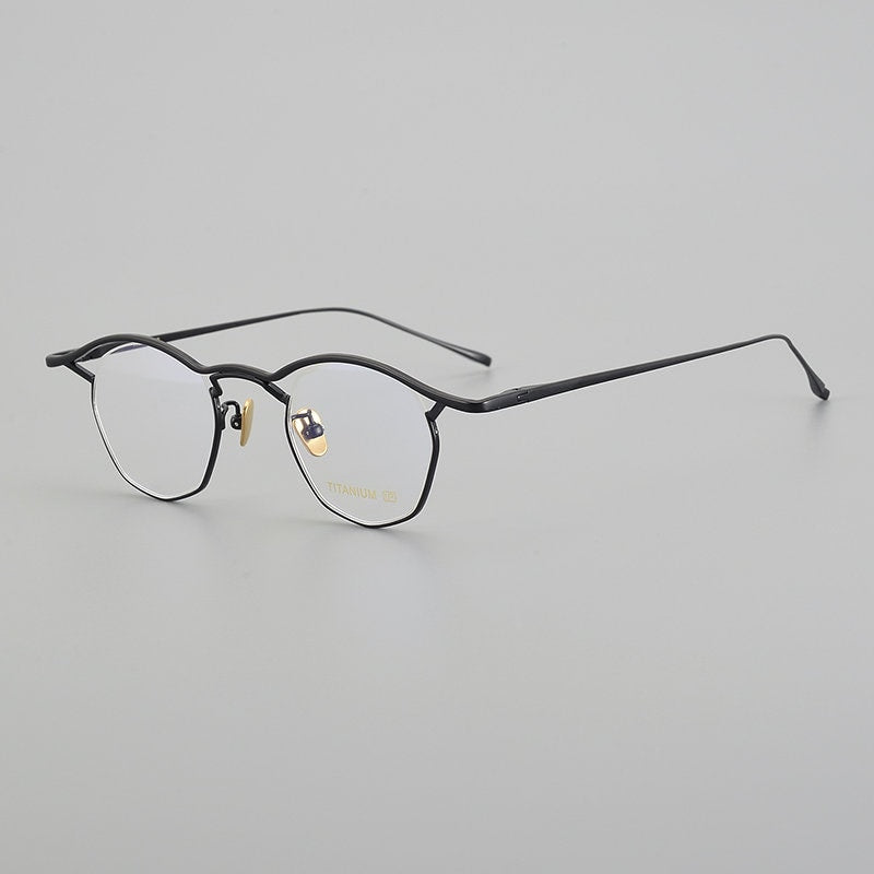 Retro Japanese style Lightweight Eyebrow Titanium Glasses - Different Colors -  Prescription lenses - Mens Glasses Retro