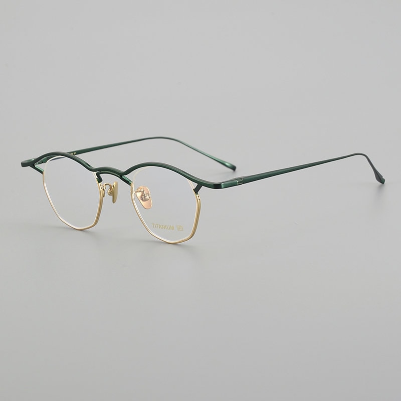 Retro Japanese style Lightweight Eyebrow Titanium Glasses - Different Colors -  Prescription lenses - Mens Glasses Retro