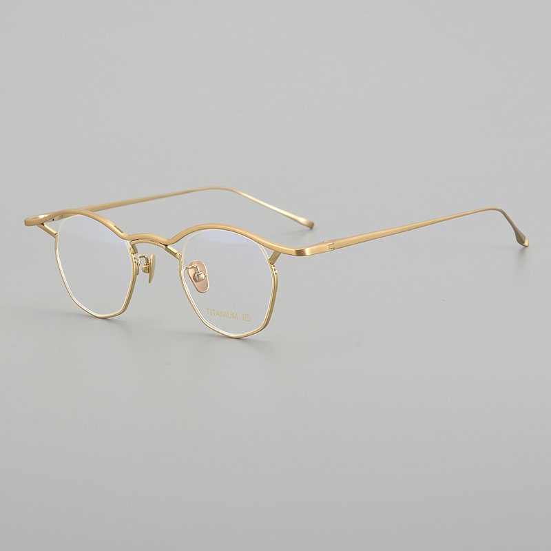 Retro Japanese style Lightweight Eyebrow Titanium Glasses - Different Colors -  Prescription lenses - Mens Glasses Retro